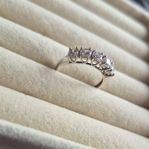 Tocara Exceptional Sterling Silver Ring With DiAmi Stones